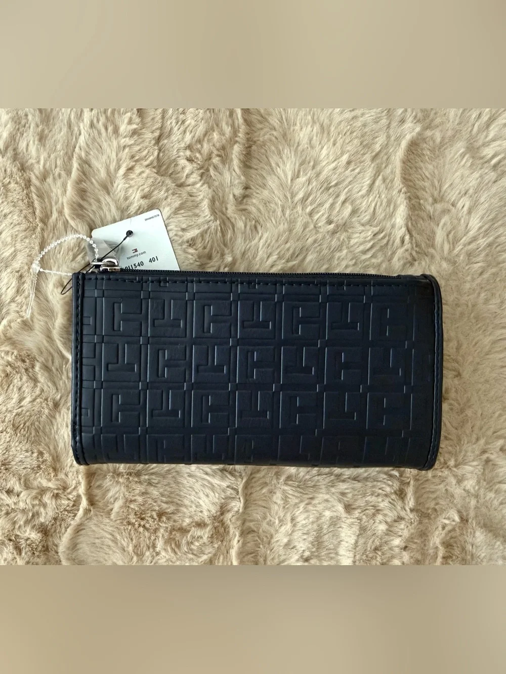 Tommy Hilfiger | Navy Embossed Wallet & Card Holder